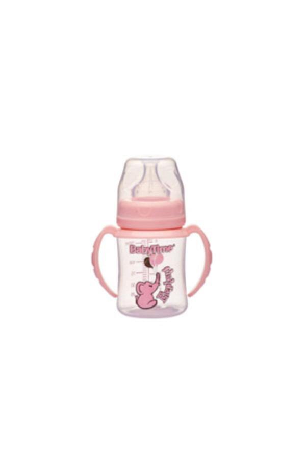 Babytime Baby Time Bt078 Geniş Ağız Kulplu Pp Biberon 150 Cc - Pembe - Image 1