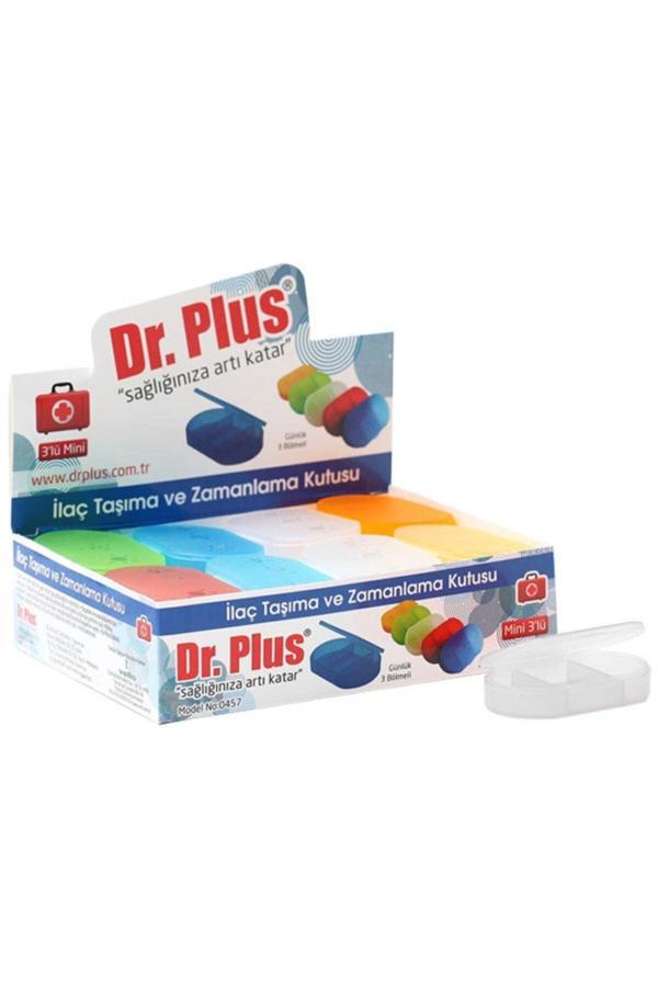 Dr Plus Mini 3'Lü Günlük İlaç Taşıma Kutusu  Beyaz - Image 1