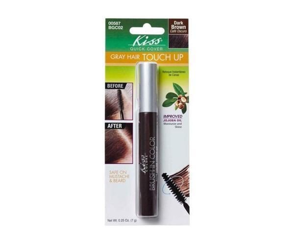 Kiss Brush-İn Color Beyaz Saç Kapatıcı Kahverengi - Image 1