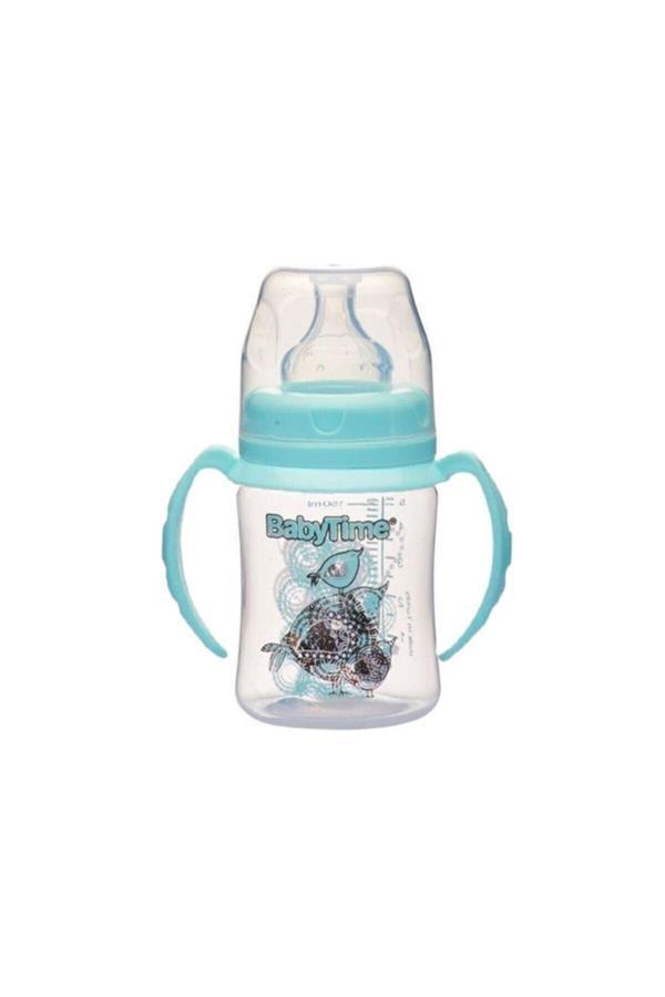 Babytime Baby Time Bt078 Geniş Ağız Kulplu Pp Biberon 150 Ml - Yeşil - Image 1