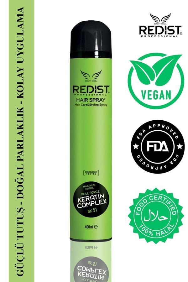 Redist Keratinli Sac Spreyi Ultra Güçlü – Uzun Süreli Tutucu – Vegan 400 Ml - Image 1