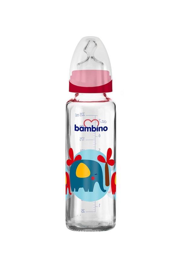 Bambino B014 Cam Biberon 225 Ml Kırmızı - Image 1