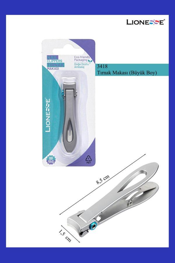Lionesse Tırnak Makası Büyük Boy 3418 - Geniş Ağızlı , Mantar, Nasır, Kalın, Batık Tırnaklar Için - Image 1