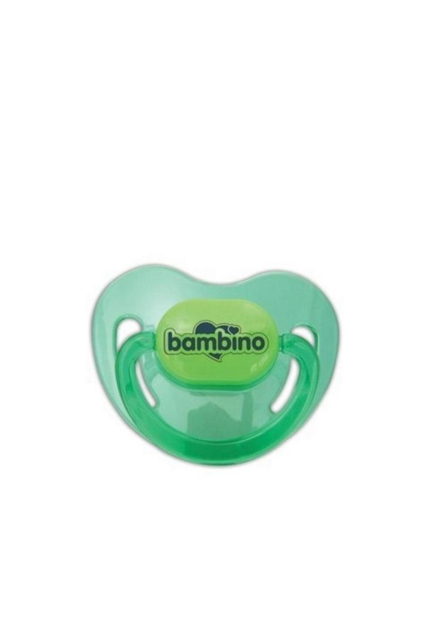 Bambino Silikon Damaklı Emzik No:1 / Yeşil Şeffaf/ 0-6 Ay - Image 1