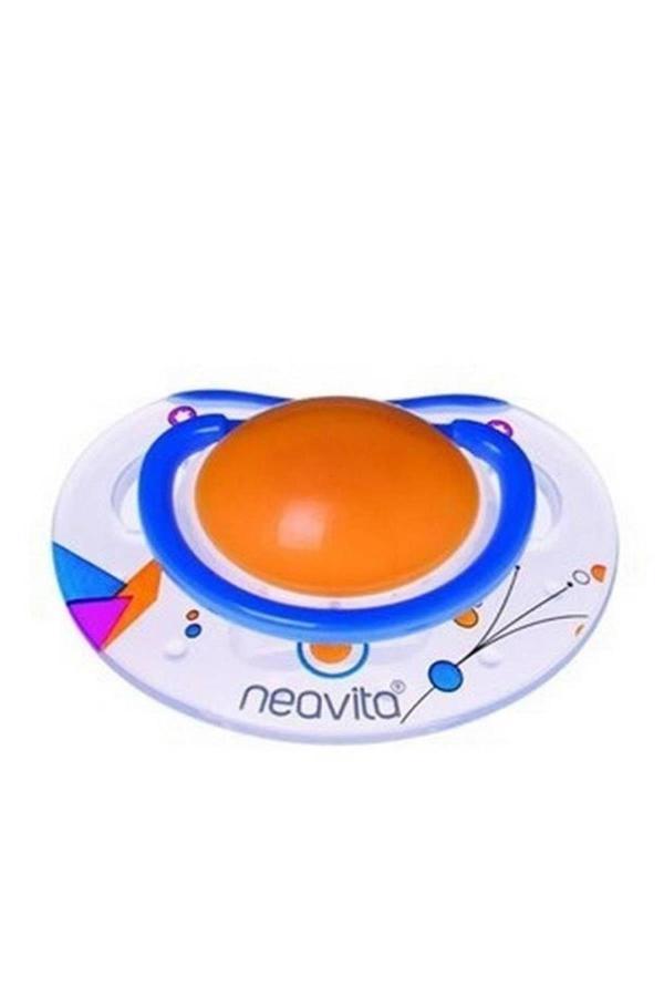 Neavita Ortodontik Silikon Emzik Desenli (Bpa%0) 3 Ay / Turuncu - Image 1