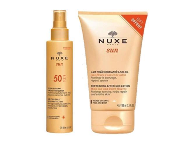 Nuxe Güneş Koruyucu Yüz ve Vücut Sütü Spf50 150 ml + NuxeSun Lait After-Sun Losyon 100 ML - Image 1