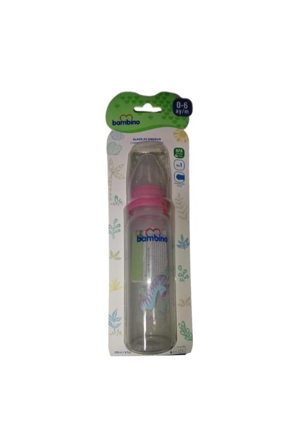 Bambino 0-6 Ay Pp Biberon 250 Ml B019 - Pembe Zebra - Image 1
