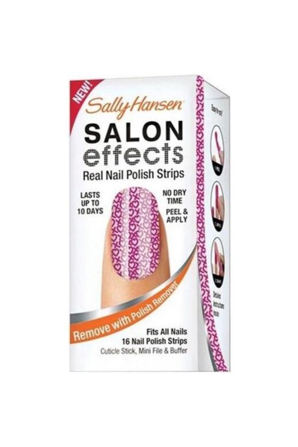 Sally Hansen Gerçek Ojeden Yapılan Desenli Oje Bandı Cross My Heart 0074170386349 - Image 1