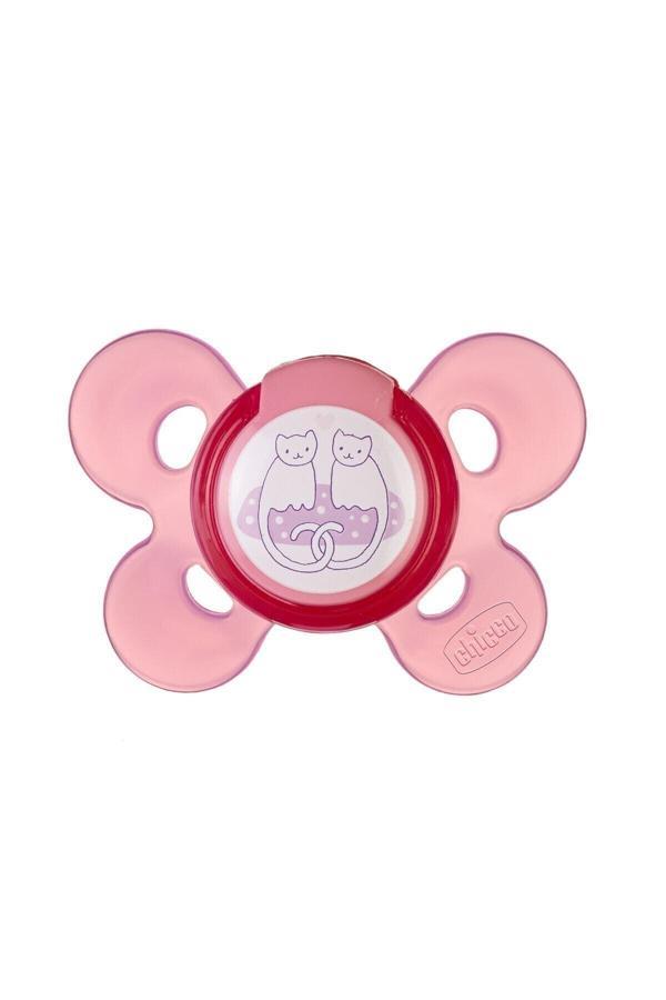 Chicco Silikon Kelebek Emzik 4+Ay Pembe 4 Ay + - Image 1