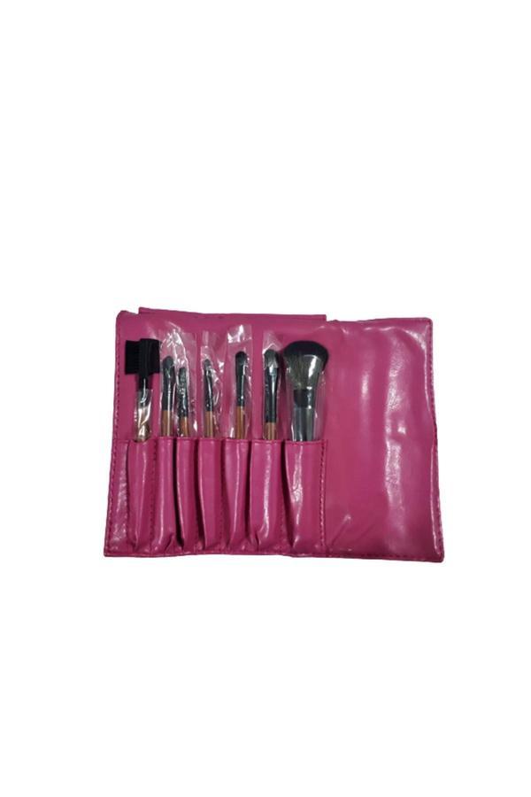 Esterella Makyaj Fırça Set 7 Li Çantalı Pembe - Image 1