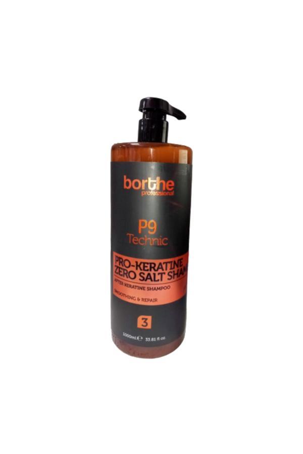 Borthe P9 Technic Pro-Keratine Zero Salt Shampoo No:3 1000 Ml - Image 1