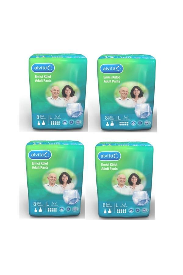 Alvita Emici Külot Large 4 Lü Paket ( 8X 4) 32 Li - Image 1