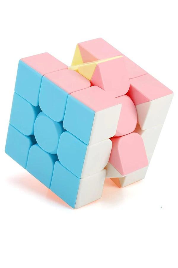 Lrs Store Rubik Küp Zeka Küpü 3X3 Pastel Renkler Eğitici Yüksek Kalite Akıl Küpü - Image 1