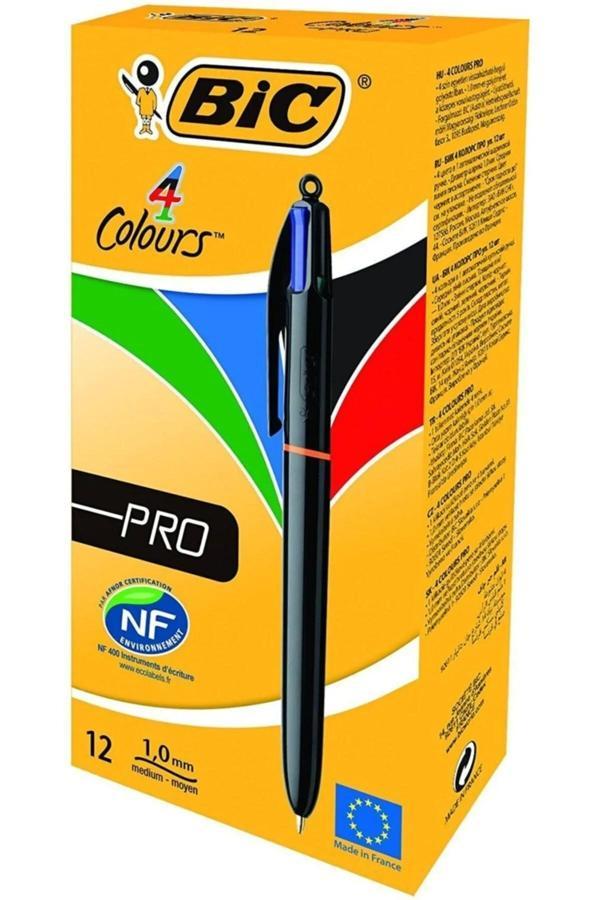 Bic Tükenmez Kalem 4 Colours Pro 982869 (12 Li Paket) - Image 1