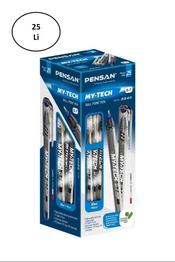 Pensan 2240 My-tech Tükenmez Kalem 0,7 Mm Mavi 25'li - Image 1