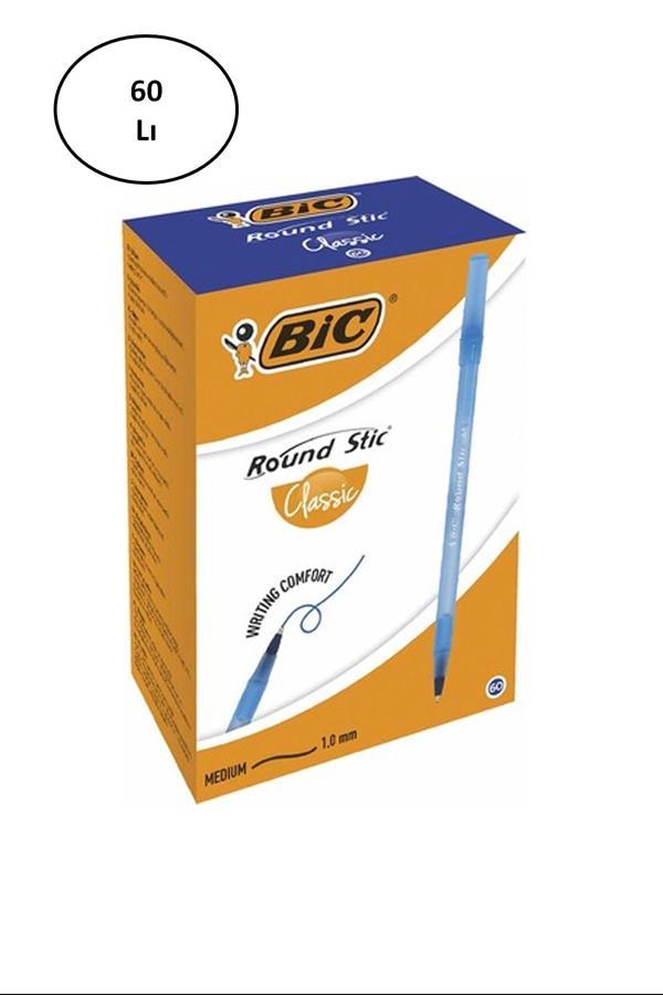 Bic Round Stic Tükenmez Kalem Mavi 60'lı - Image 1
