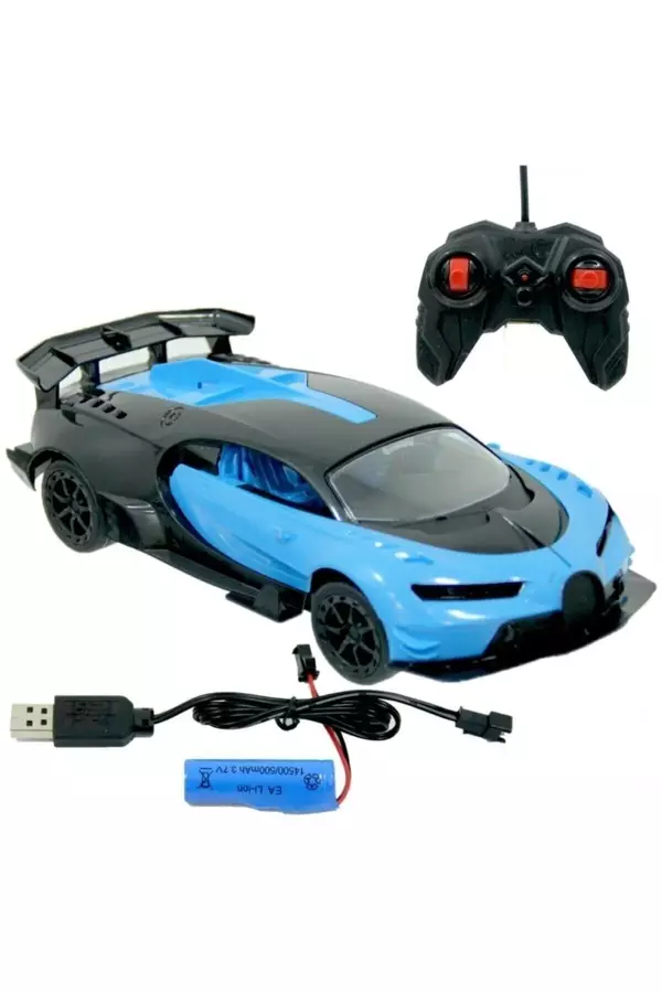 Lrs Store Çocuk 1:16 Uzaktan Kumandalı Şarjlı Bugatti Yarış Arabası Hediye - Image 1