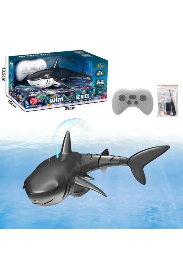 Lrs Store Uzaktan Kumandalı Suda Yüzen Köpek Balığı Su Püskürten Shark Köpekbalık Oyuncak - Image 1