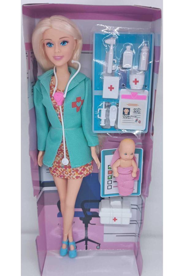 Lrs Store Doktor Setli Bebek Ve Bebeği Sarışın - Image 1