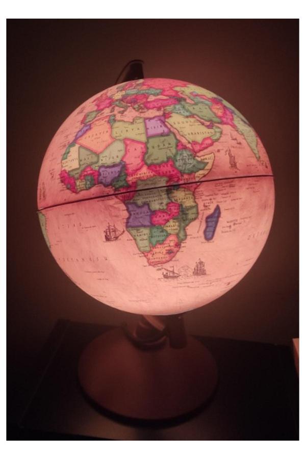 Lrs Store Işıklı Antik Küre / Dünya Küresi 20 Cm Yüksek Kalite Harita Hediye - Image 1