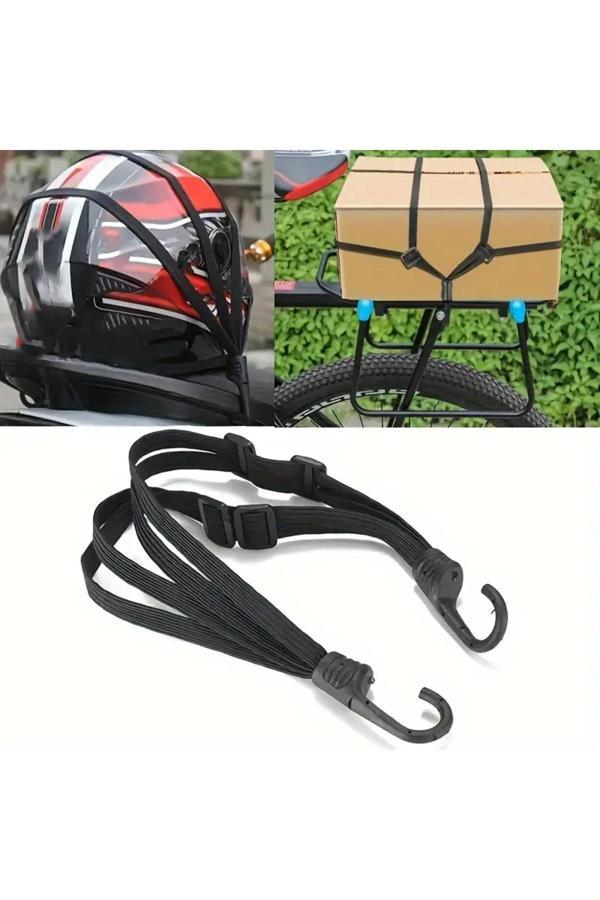 Lrs Store Motosiklet Bagaj Filesi Süper Esnek Motor Kask Bağlama Eşya Taşıma Kayışı - Image 1
