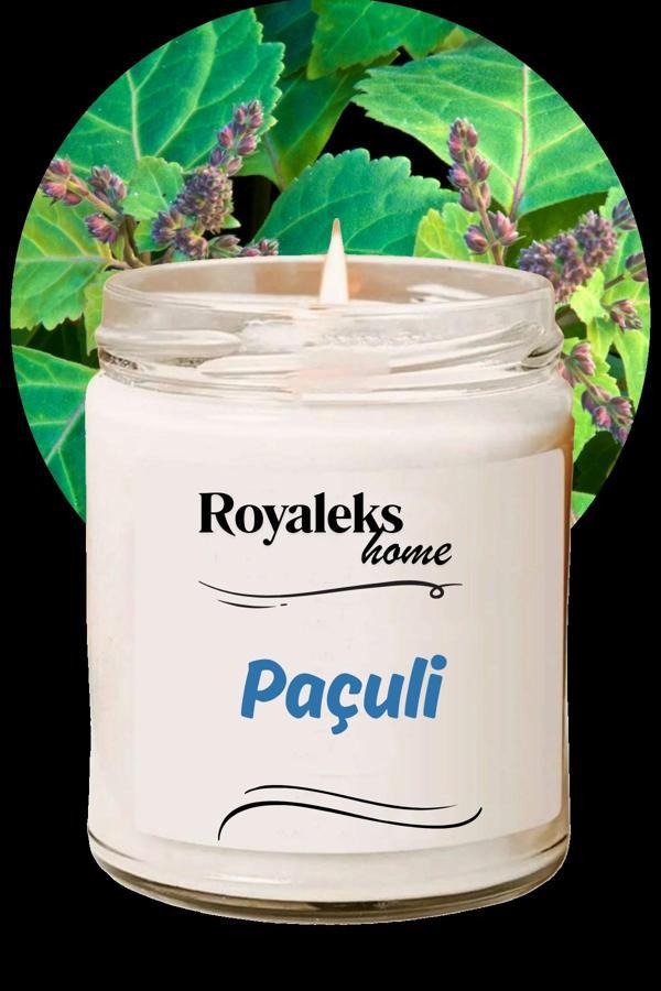 Doğal Özel Seri Kokulu Dekoratif Kavanoz Mum 210 cc - Paçuli Esansı - RYL - Image 1