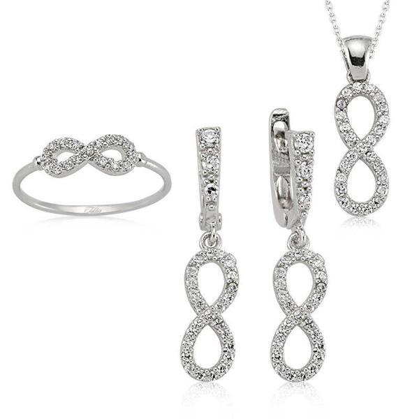 Gümüş Sonsuzluk Bayan Set  SL2290 - Image 1