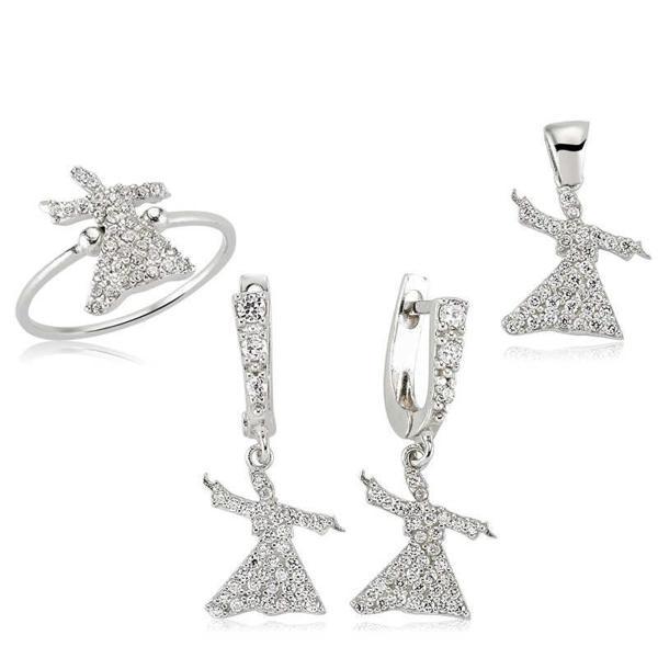 Gümüş Semazen Bayan Set  SL2276 - Image 1