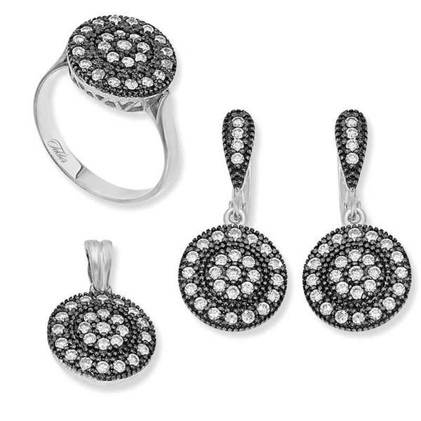 Gümüş Elmas Modeli Bayan Set  SL2270 - Image 1