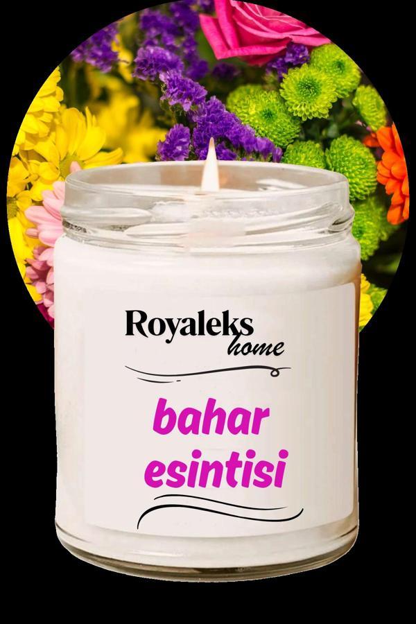 Doğal Özel Seri Kokulu Dekoratif Kavanoz Mum 210 cc - Bahar Esintisi - RYL - Image 1
