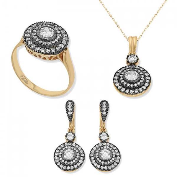 Gümüş Elmas Model Bayan Set  SL2268 - Image 1