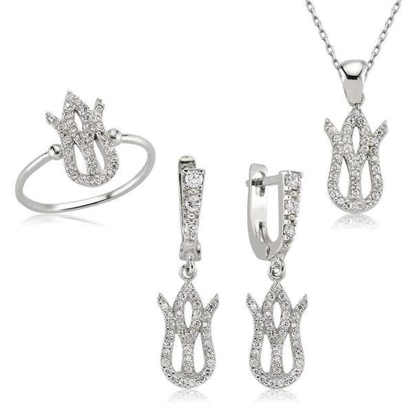 Gümüş Lale Bayan Set SL2274 - Image 1