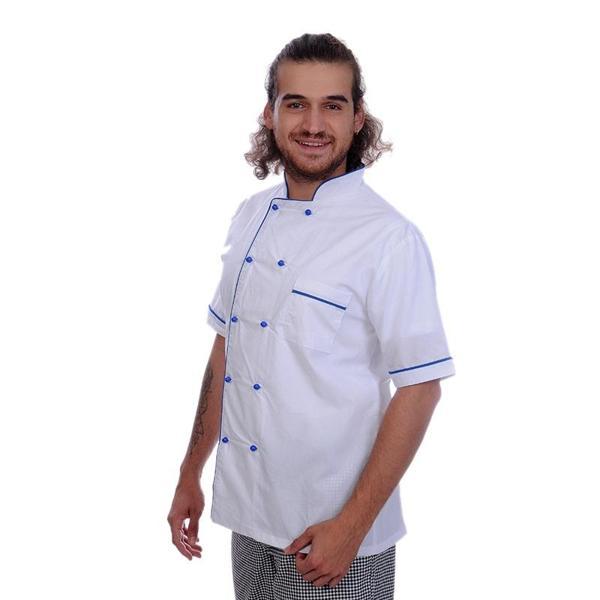 Formteks Aşçı Ceket Kısa Kol Sax Biyeli - Image 1