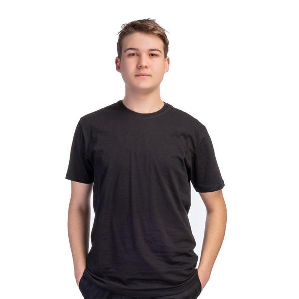 Formteks Bisiklet Yaka Süprem Tişört Siyah - Image 1