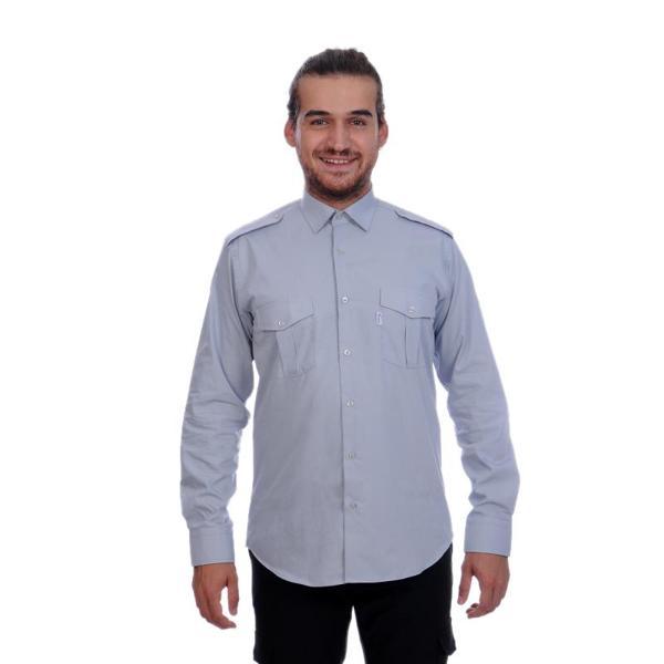 Formteks Güvenlik Gömlek Klasik Yaka Uzun Kol Gri - Image 1