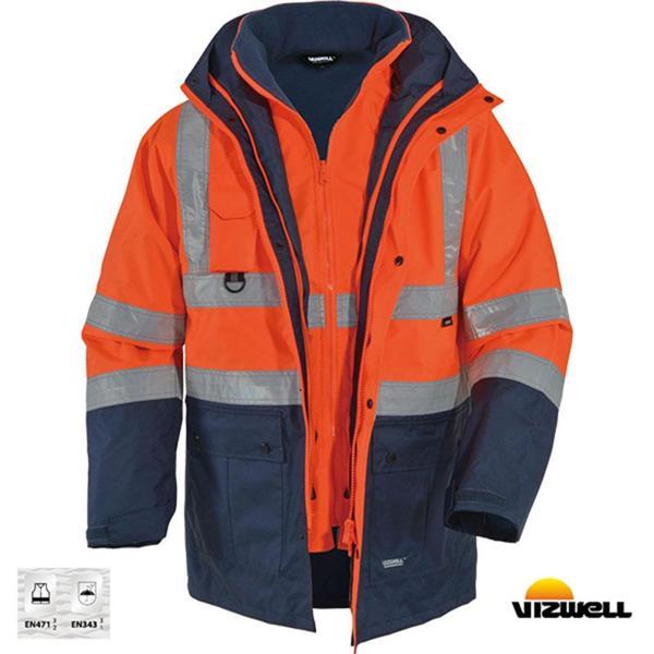 Vizwell Mont 5+1 Parka Turuncu - Image 1