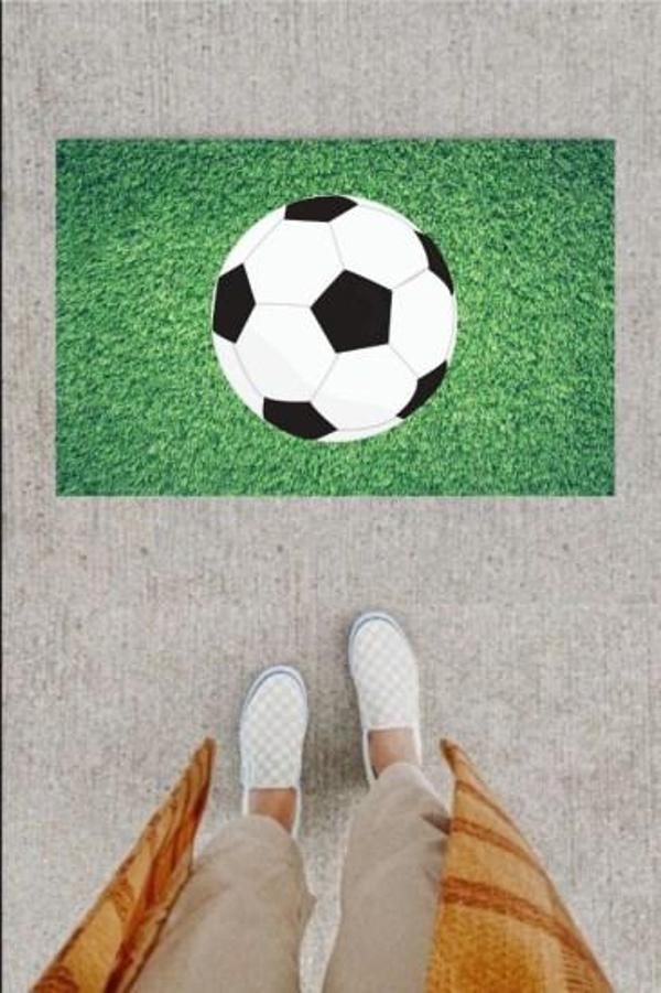 Kapı Önü Paspası Dekoratif Dijital Baskı Futbol Topu P-2346 - Image 1