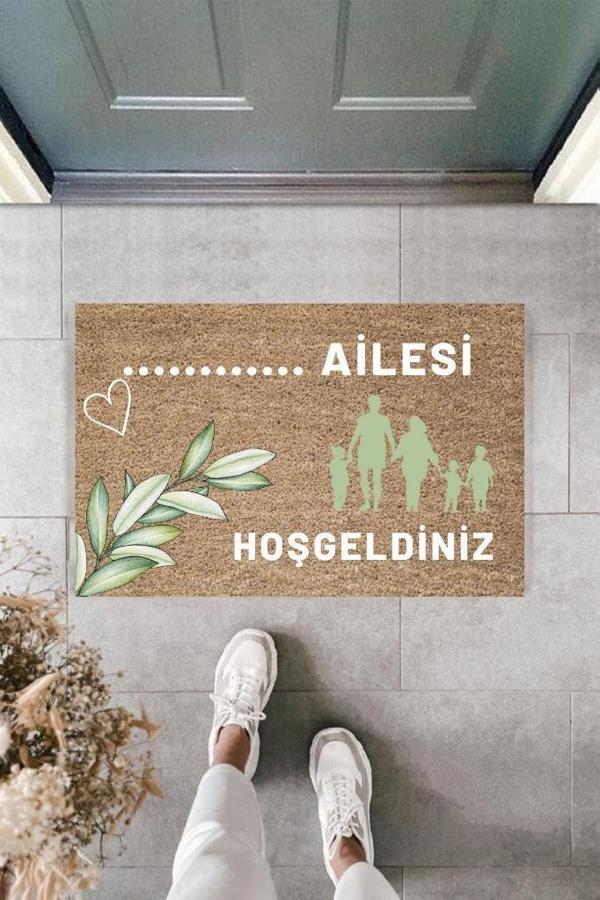 Dijital Baskı Kişiye Özel İç Kapı Dekorasyon Paspas  PS11283 - Image 1