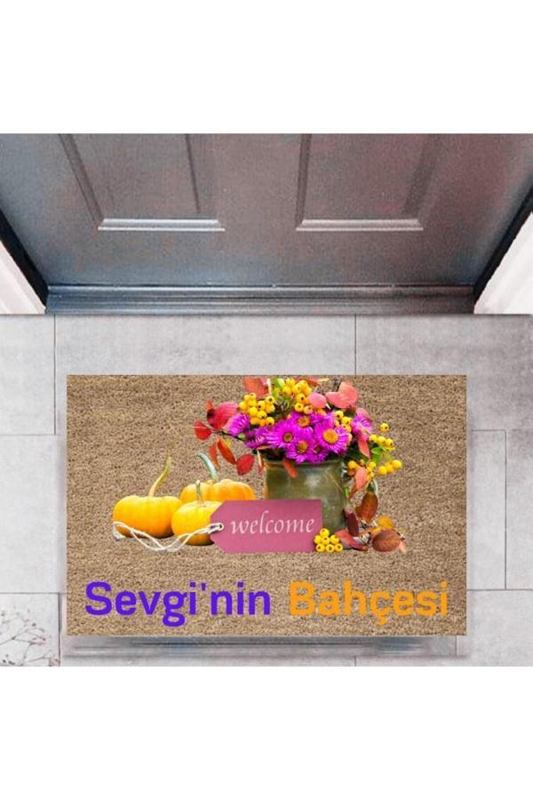 Kapı Önü Paspası Dekoratif Dijital Baskı Bahçesi P-2459 - Image 1