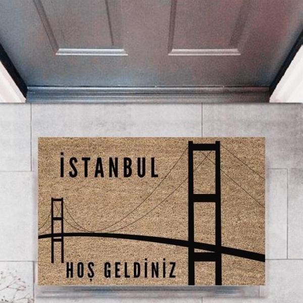 Kapı Önü Paspası Dekoratif Dijital Baskı ŞehirlerP-2712 - Image 1