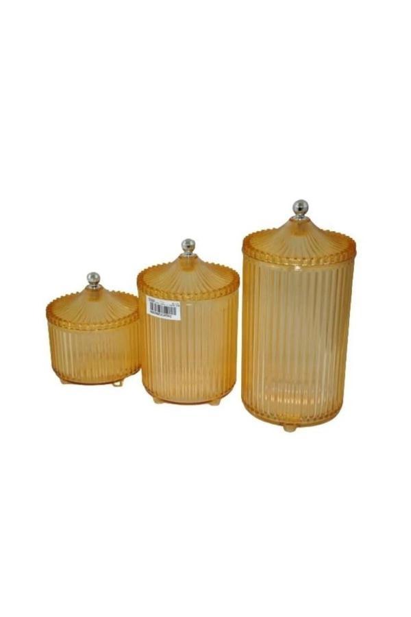 Lanus 3 Parça Large Büyük Drajelik Şekerlik Royaleks-EMN3450 - Image 1