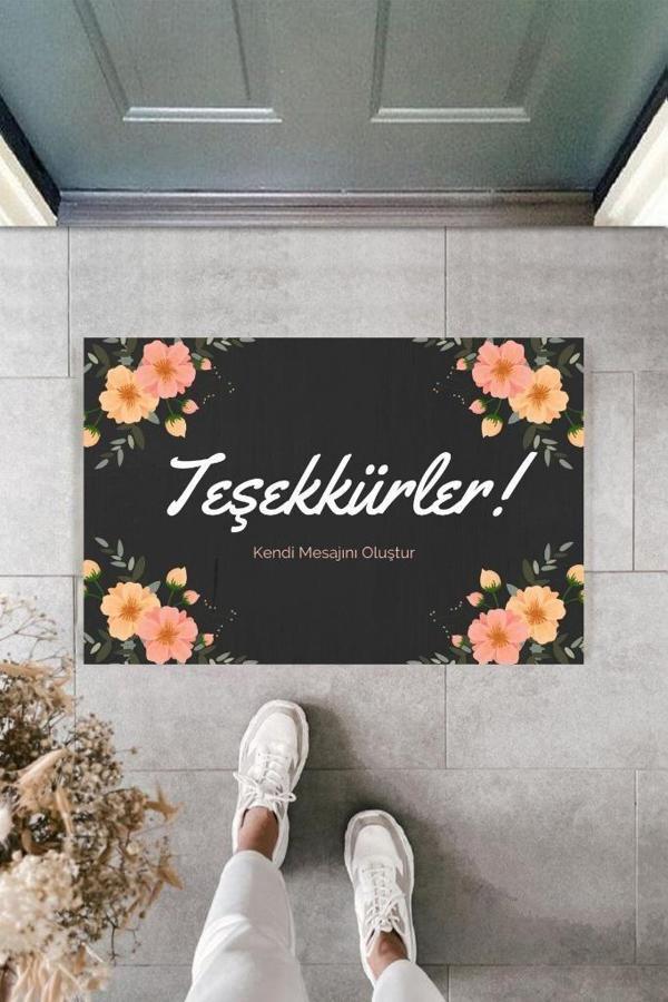Dijital Baskı Kişiye Özel İç Kapı Dekorasyon Paspas  PS11212 - Image 1
