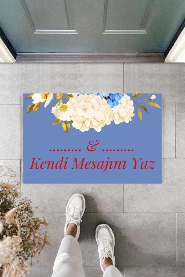 Dijital Baskı Kişiye Özel İç Kapı Dekorasyon Paspas  PS11291 - Image 1