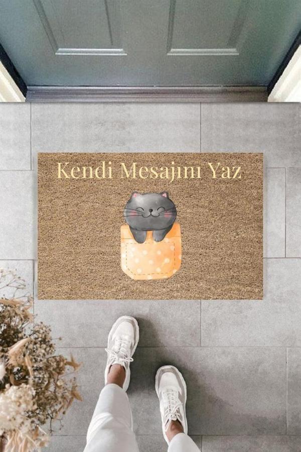 Dijital Baskı Kişiye Özel İç Kapı Dekorasyon Paspas  PS11197 - Image 1