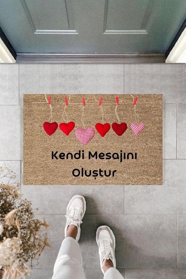 Dijital Baskı Kişiye Özel İç Kapı Dekorasyon Paspas  PS11244 - Image 1