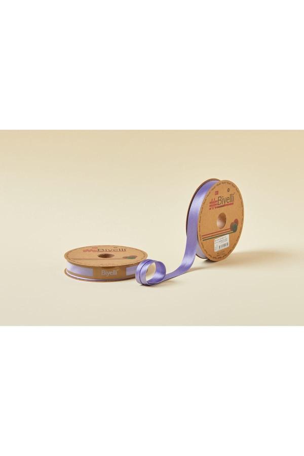 Biye Saten Katlı 073 Koyu Lila 2 cm 25 Metre %100 Polyester - Image 1