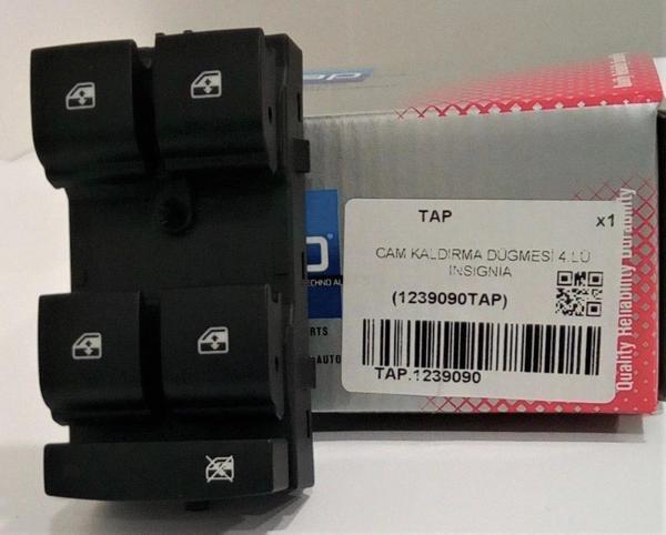 Cam Dügmesı Tek Dügme Opel Astra J Cruze Insıgnıa Mokka Zafıra C Merıva B Bm 09- (Oem No: 1239090) - Image 1