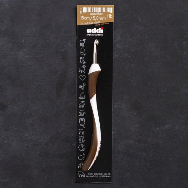 Addi Swing 5mm 16cm Kahverengi Ergonomik Yün Tığ - - Image 1