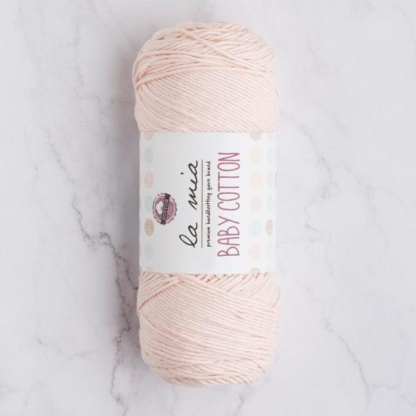 La Mia Baby Cotton Toz Pembe El Örgü İpi - L029 - 33651 - Image 1