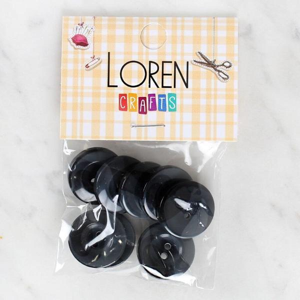 Loren Crafts 8'li Düğme Gri - 1129 - Image 1